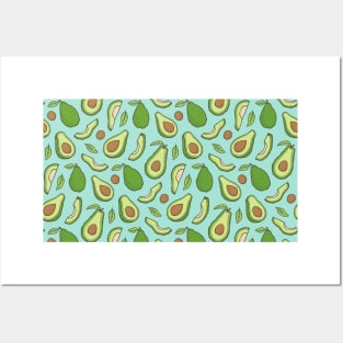 Avocado on Mint Green Posters and Art